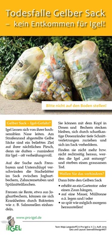 Gefahr gelber Sack